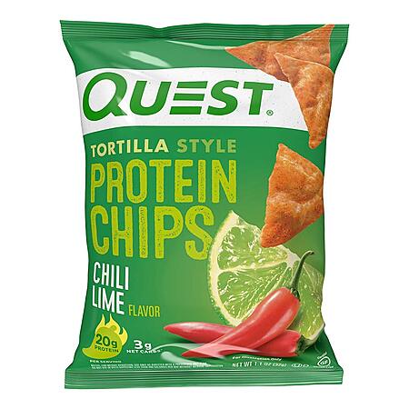 Image for 12-Pack 1.1-Oz Quest Nutrition Tortilla Style Protein Chips (Chili Lim